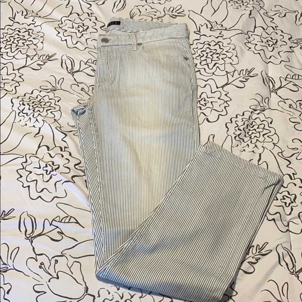 Theory Striped 5-Pocket Denim